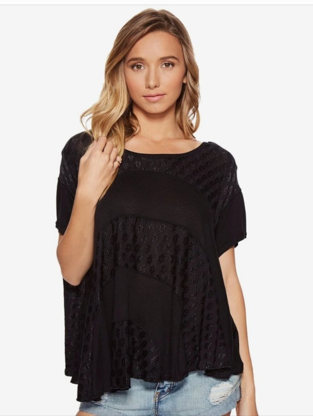 Free People Anything And Everything Top Black XS
